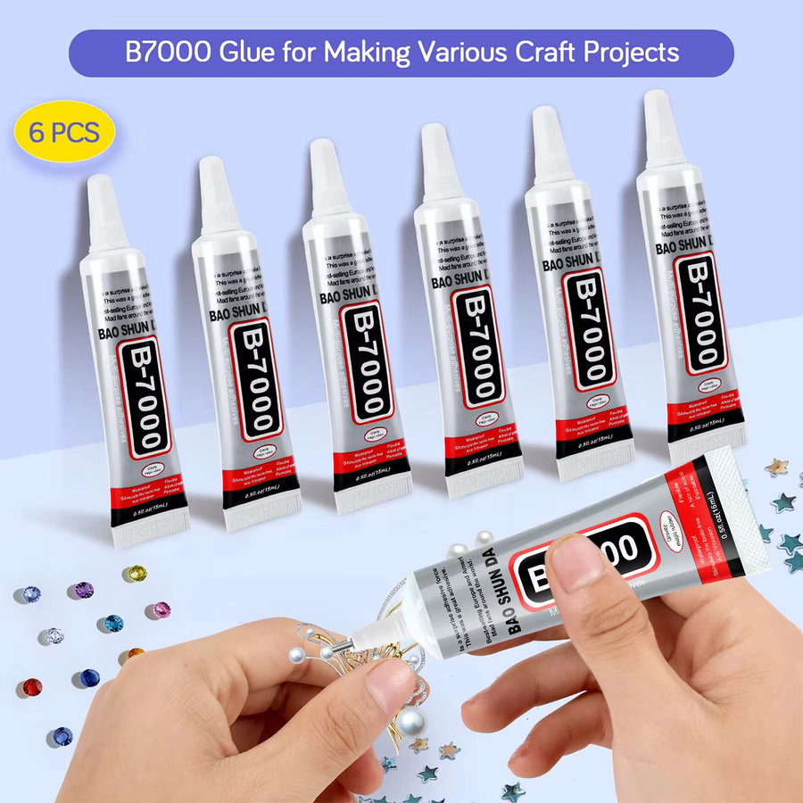 B7000 Transparenter Epoxidkleber als Universal-Mehrzweckkleber für Glas und Kunststoff mit Präzisionsspitze, 15 ml/50 ml/110 ml - Bild 2