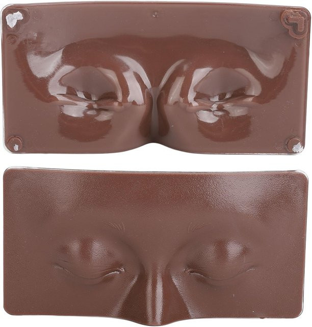 ZuiyouBeauty Make-up Übungsgesicht 3D Silikon, mit 8 Kosmetikpinseln, Unisex - Bild 1