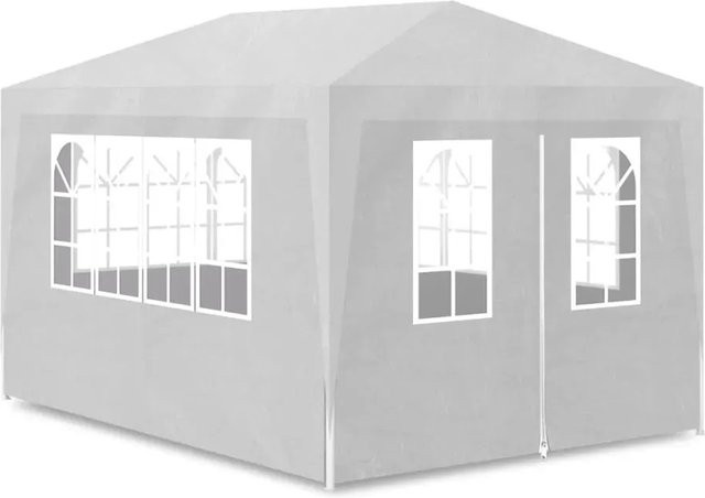 vidaXL Partyzelt Modell 1 in Weiß, B/T/H: 4 x 3 x 2,5 m - Bild 1