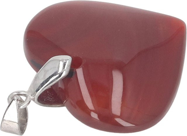 Igeteck Heilkristallstein Roter Achat, Herz, Damen, brown, red - Bild 1