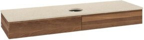 V&B Waschtischunterschrank Antao ohne Frontstruktur in Warm Walnut, B/T: 160 x 50 cm - Bild 1
