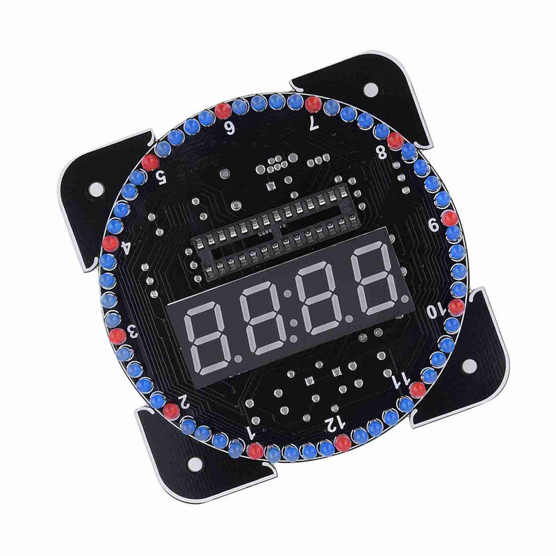 Tooarts DIY Digitale LED Temperaturuhr Kit mit WUSB Kabel und Animationen in Blau - Bild 3