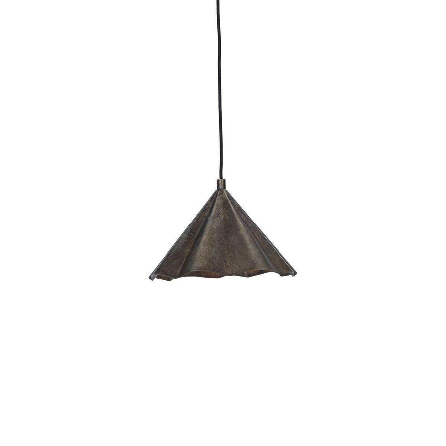 House Doctor Hängelampe Flola in Antikbraun mit industriellem Finish aus Metall, Durchmesser: 30 cm - Bild 1
