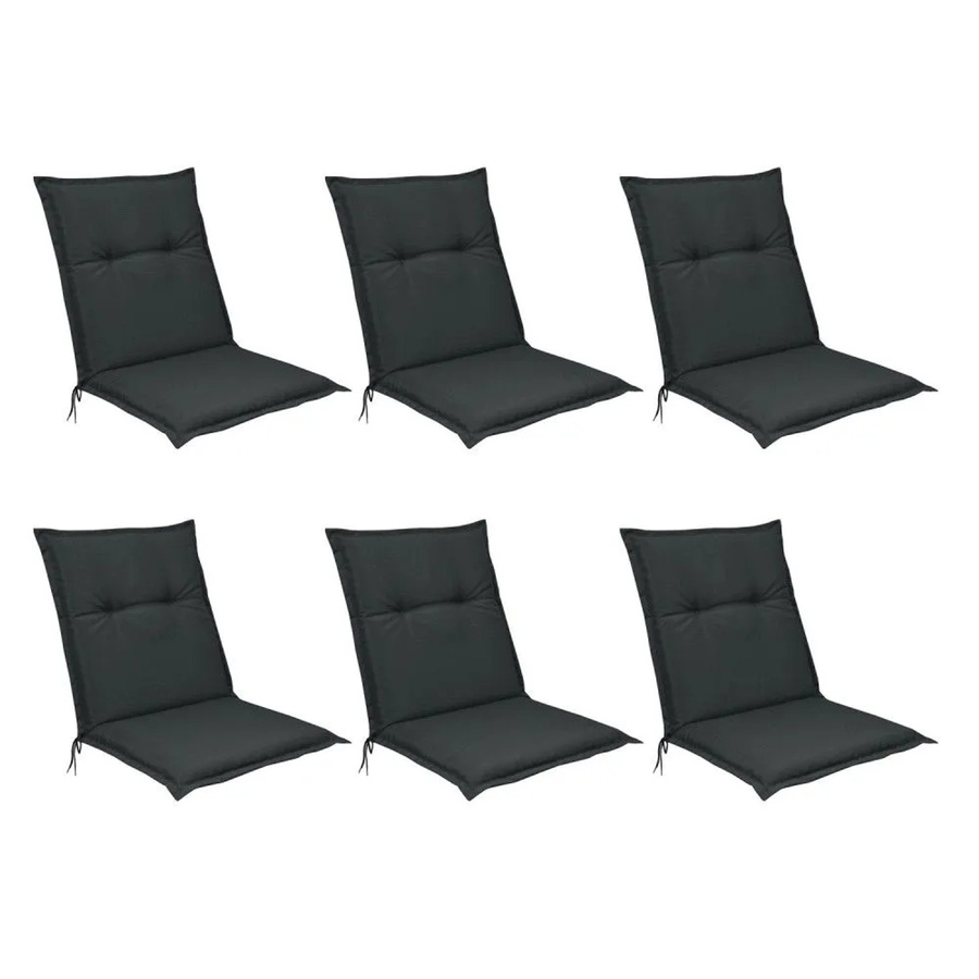 Beautissu Base NL Niederlehner 6-teiliges Set Graphitgrau B: 100 cm, T: 50 cm, H: 6 cm - Bild 2
