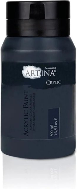 Artina Acrylfarbe Schwarz 500ml - Bild 1