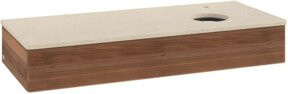 V&B Antao Waschtischunterschrank mit Frontstruktur und Beleuchtung, Weiß, B/T/H: 120 x 50 x 19 cm - Bild 1