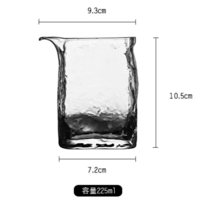 Hitzebeständiger Teeglas-Tumbler mit Hammermuster in Transparent für Gongfu-Tee - Bild 5