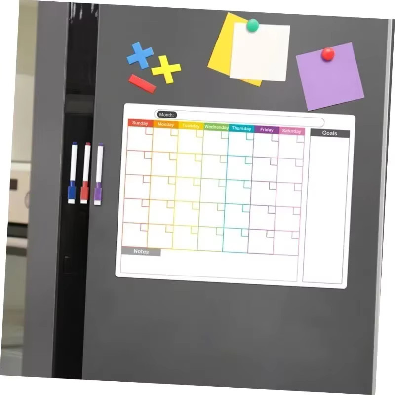 Magnetischer Kühlschrankkalender als Wochen- und Monatsplaner in Weiß mit Notizfunktion - Bild 2