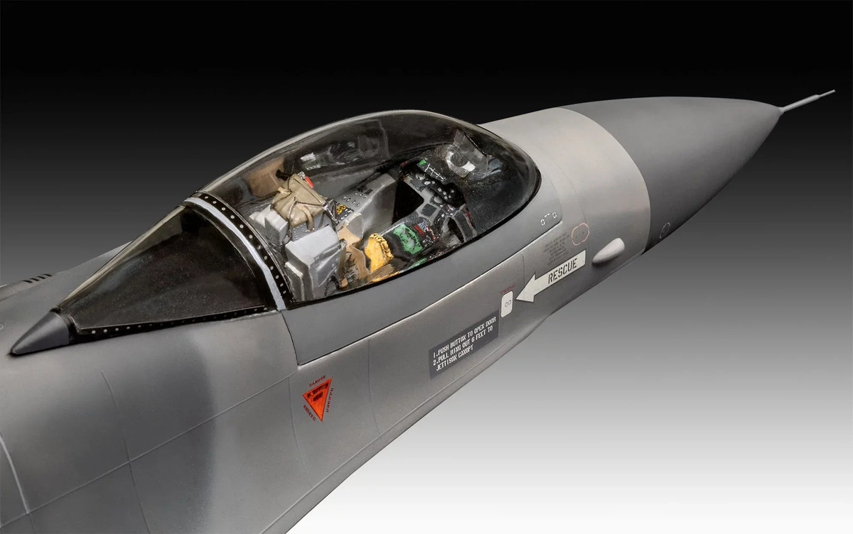Revell 50th Anniversary F-16 Falcon, Modellbau, 1:32, ab 14 Jahren - Bild 5