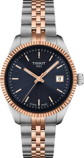 Tissot Armbanduhr, Quarz, Edelstahl, Blau, 34 mm, Damen - Bild 1