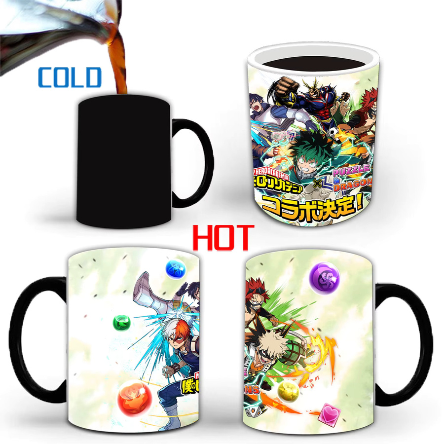 Bandai My Hero Academia Farbwechsel-Becher aus Keramik, Thermosensitiver Anime-Becher in Multicolour - Bild 3