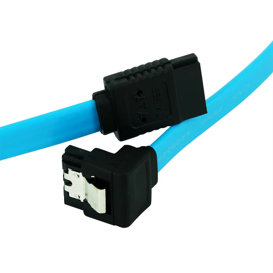 OULLX SATA 3.0 Kabel für Festplatte und SSD, 90-Grad-Hochgeschwindigkeits-HDD-Adapter und SATA-Verlängerungskabel in Blau - Bild 3