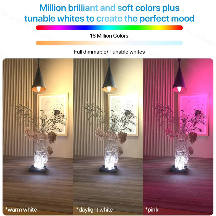 Ewelink Smart Bulb E14 Kerzenlampe mit RGB LED, Zigbee und WiFi, dimmbar, Kristall-Design, kompatibel mit Amazon Alexa und Google Assistant, Multicolour - Bild 2
