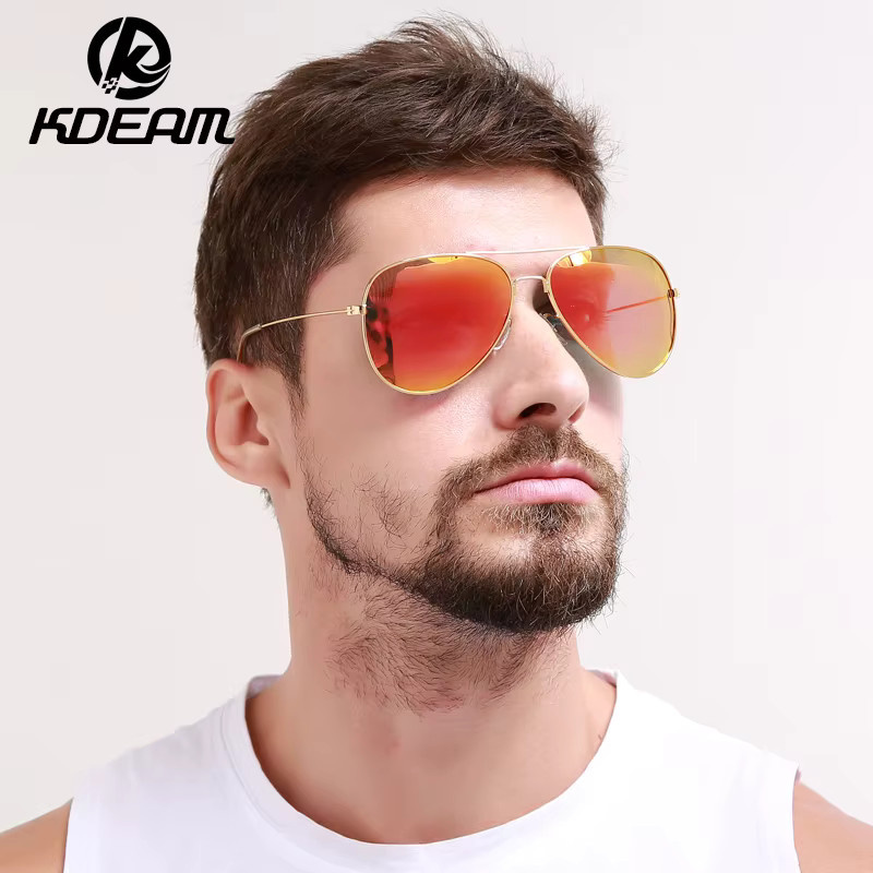 KDEAM Sonnenbrille Aviator, Vollrand, Metall, Herren - Bild 2