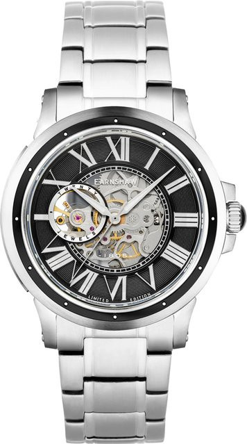 Thomas Earnshaw Herrenuhr, Automatik, Edelstahl, 42 mm, Grau - Bild 1