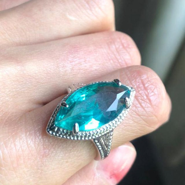 YIRAN Jewelry Ring, Zirkonia, Zinklegierung, Weiß, Damen - Bild 1