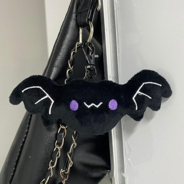 Schlüsselanhänger Plüschfledermaus, Mehrfarbig, Unisex - Bild 1