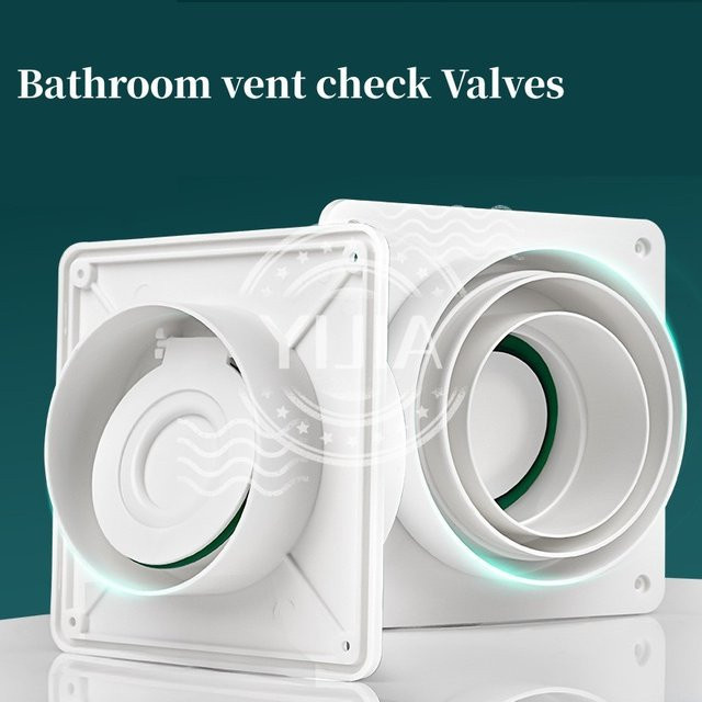 Rückschlagventil für Lüftungssysteme und Rohrventilatoren in Weiß, Durchmesser: 80-180 mm - Bild 1