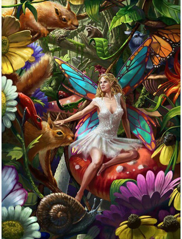 FIYO 5D Diamond Painting Set mit Tier-Motiven und Landschaft, Mehrfarbig, B/H: 30 x 20 cm - Bild 1