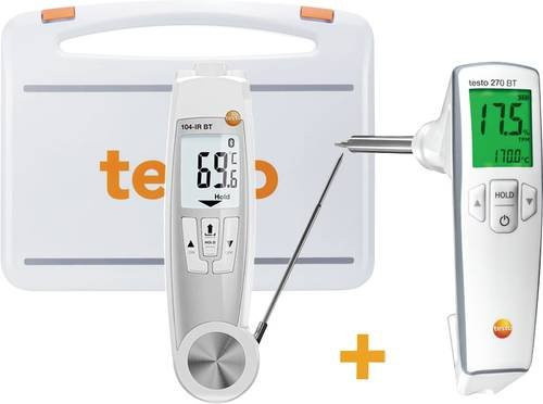 Testo 0563 0102 Frittieröltester mit PTC Fühler, Messbereich +40 bis +200°C, HACCP-konform, IP65, Weiß - Bild 1