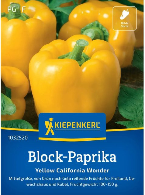 Kiepenkerl Paprika California Wonder Gelb - Bild 1