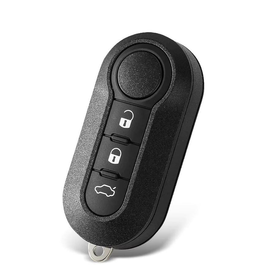 KEYYOU Klappbares Autoschlüssel-Gehäuse für Fiat, Citroen und Peugeot, Farbe: Schwarz - Bild 2
