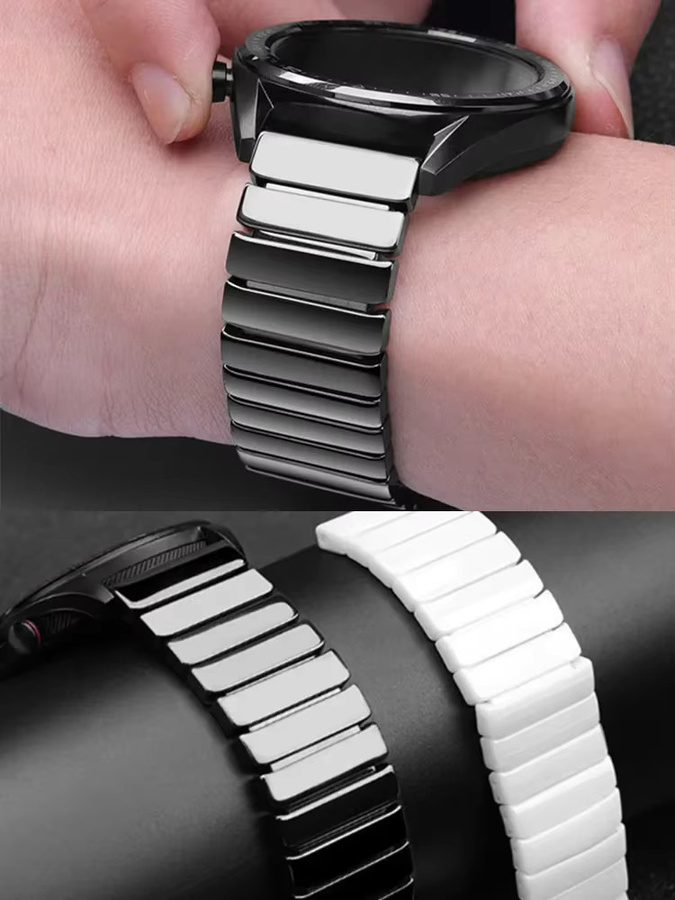 KOSPET Uhrenarmband Keramik, 22 mm, Schwarz, Unisex - Bild 6