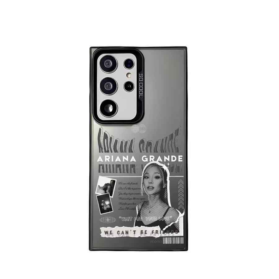 Silberne Ariana Grande Handyhülle aus Silikon für Samsung Galaxy S25 Edge S24 S23 S22 S21 S20 Ultra - Bild 5