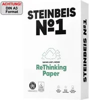 Steinbeis Kopierpapier No. 1 Classic White A3, 80 g/m², 500 Blatt, Weiß, Blauer Engel - Bild 1