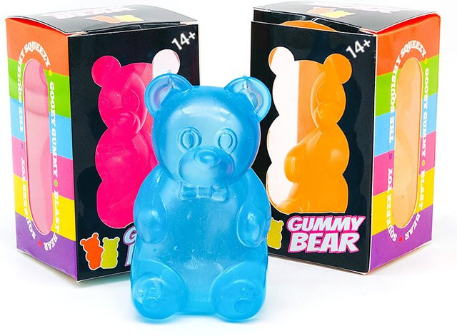 Needoh Gummibärchen Squishy Spielzeug, Maltose-Stressball, blue - Bild 1