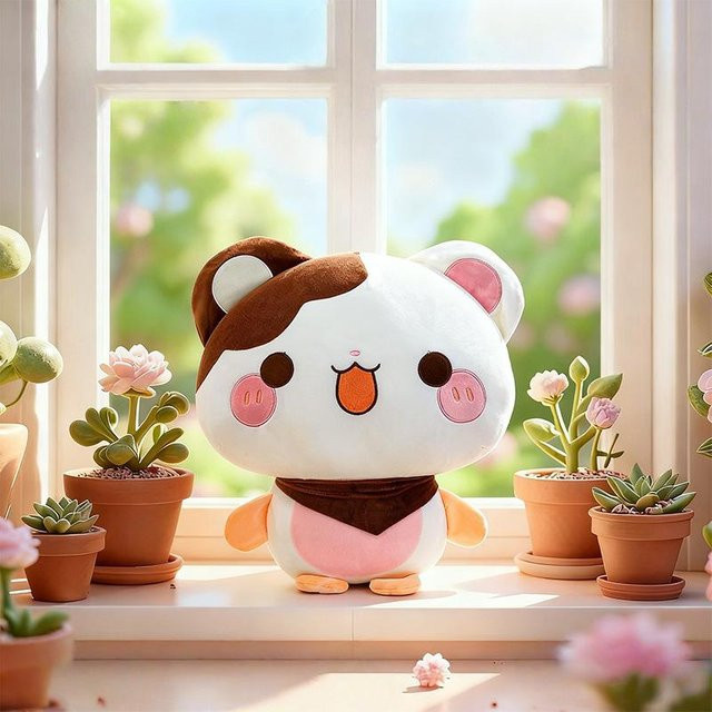 Yiran toy Drei-Blumen-Mauskugel Cartoon-Puppe, Plüschtier-Puppe, 60cm - Bild 1