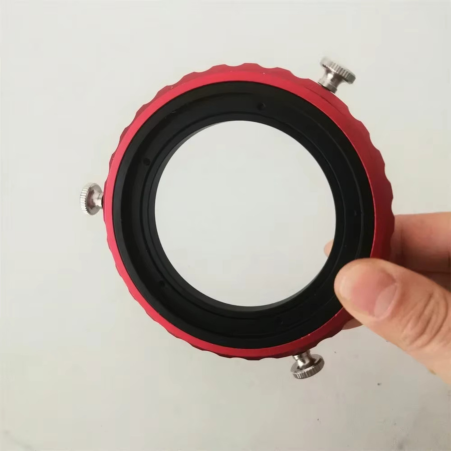 NYBOOCRA CAA 3-in-1 Modularer Rotator in Rot für Astrofotografie mit M42, M48 und M54 Gewinden für Teleskop-Kamera-Zubehör - Bild 3