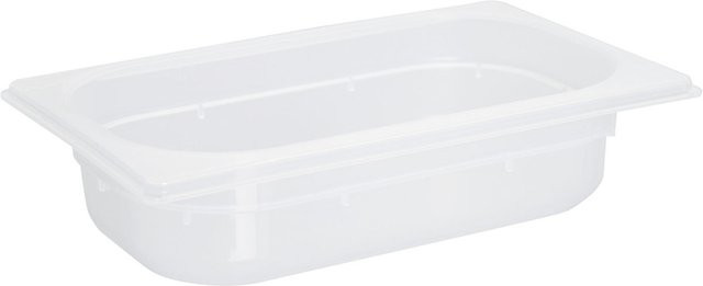 Schneider GN 1/4 Gastronormbehälter aus Polypropylen, transparent, Volumen: 1,7 l, Höhe: 6,5 cm - Bild 1