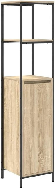 vidaXL Badschrank Sonoma-Eiche mit Regalen und Türen, B/T/H: 36 x 35 x 165 cm - Bild 1