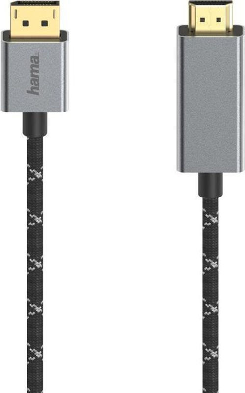 Hama Videokabel DisplayPort auf HDMI in Schwarz, Ultra-HD 4K@60Hz, Länge: 1,5 m - Bild 2