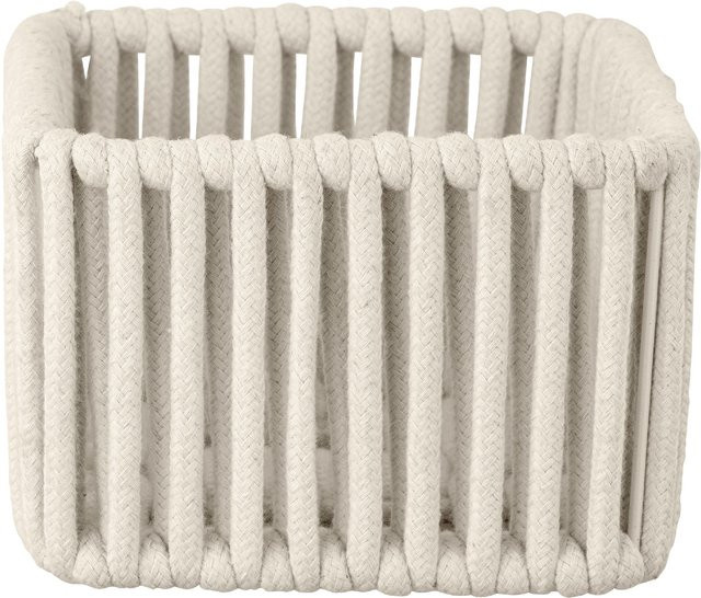 WENKO Badkorb Zovo S Natur mit Metall-Draht-Gestell, Farbe: Natur/Braun/Beige - Bild 1