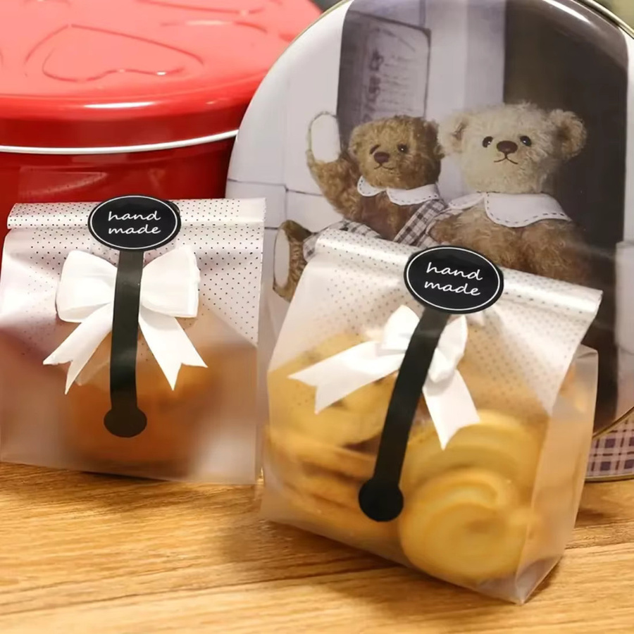 Personalisierte DIY Aufkleber mit schwarzem Streifenmuster für Kuchenboxen und Geschenke aus Papier - Bild 3