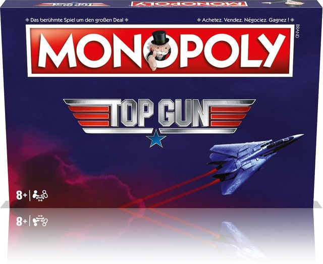Winning Moves Monopoly Top Gun Brettspiel Deutsch/Französisch ab 8 Jahren - Bild 1