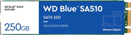 Western Digital WD Blue SA510 SSD 250GB intern M.2 2280 SATA 6Gb/s Blau - Bild 1