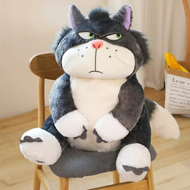 Potdemiel Lucifer Die Katze Plüschpuppe, Kuschelkissen, 25cm, Schwarz - Bild 3