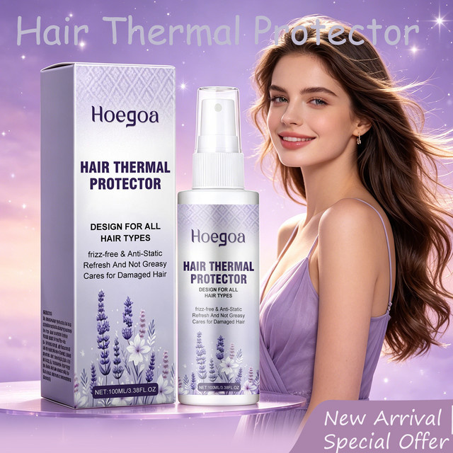 HOEGOA Haarpflegespray Thermoschutz, 100 ml, Unisex, für strapaziertes Haar - Bild 1