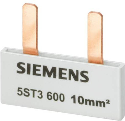 Siemens Stiftsammelschiene 5ST3604 in Weiß mit 10mm2 Anschluss und 6x (1-phasig+HS/FS) berührungssicherer Ausführung - Bild 1