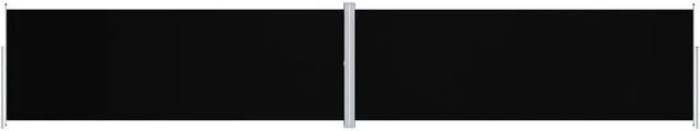 furnicato Seitenmarkise ausziehbar Schwarz B/H: 1200 x 220 cm - Bild 1