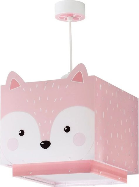 Dalber Kinderzimmer Deckenlampe Kleiner Fuchs in Pink, höhenverstellbar und transparent - Bild 1