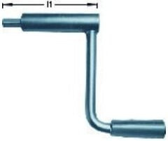 RÖHM Handkurbel für RKE-L in Silber, 92mm - Bild 1