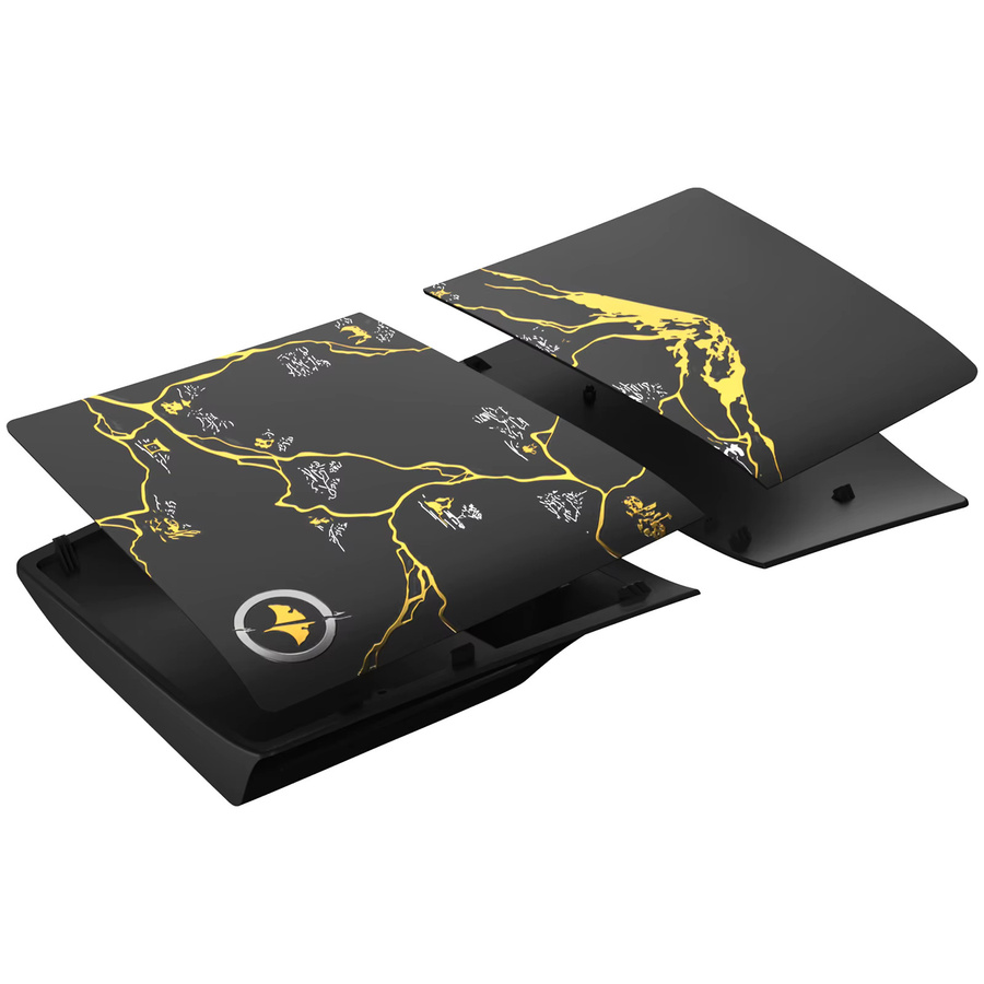 kolorkoli Schutzabdeckungen und Ersatz-Frontplatten für PlayStation 5 Slim Disc Edition in Schwarz - Bild 2