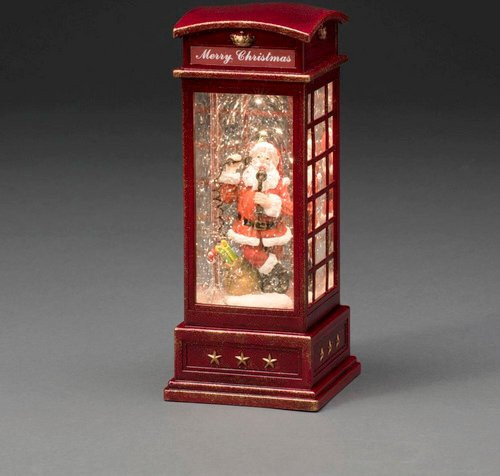Konstsmide LED-Schneelaterne aus Kunststoff in Rot, B/H/T: 10,5 x 25 x 10,5 cm - Bild 1