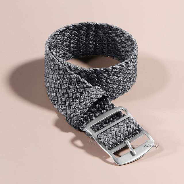 HQstrap Uhrenarmband Nylon, Textil, Schwarz, Unisex, 16mm - Bild 1