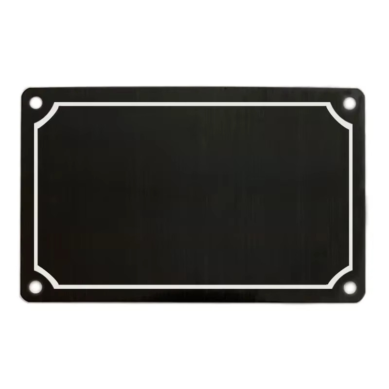 Personalisiertes Namensschild aus Edelstahl mit Gravur von Kude in Silber oder Schwarz - Bild 2