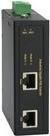 LevelOne IGP-0102 Power Injector in Schwarz mit DIN-Schienenmontage, DC 12 - 56 V, 36 Watt und Ethernet/LAN Anschluss - Bild 1